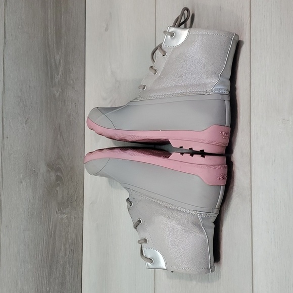 Sperry Womens Saltwater Duck Rubber Quilted Port Boots Girls shoes sz 5M - Picture 7 of 10